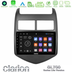 Clarion GL700 Lite Series 8Core Android11 6+128GB Chevrolet Aveo 2011-2017 Navigation Multimedia Tablet 9" Με Carplay & Android Auto