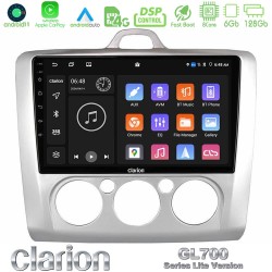 Clarion GL700 Lite Series 8Core Android11 6+128GB Ford Focus Manual AC Navigation Multimedia Tablet 9" Με Carplay & Android Auto Clarion GL700 Lite Series 8Core Android11 6+128GB Ford Focus Manual AC Navigation Multimedia Tablet 9" Με Carplay & Android Auto