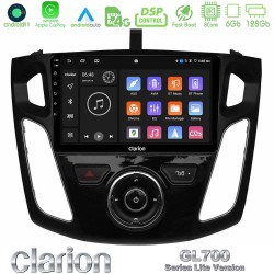 Clarion GL700 Lite Series 8Core Android11 6+128GB Ford Focus 2012-2018 Navigation Multimedia Tablet 9" Με Carplay & Android Auto Clarion GL700 Lite Series 8Core Android11 6+128GB Ford Focus 2012-2018 Navigation Multimedia Tablet 9" Με Carplay & Android Auto
