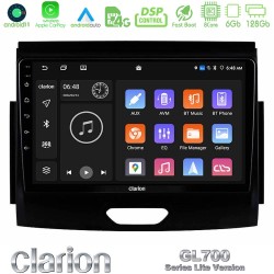 Clarion GL700 Lite Series 8Core Android11 6+128GB Ford Ranger 2017-2022 Navigation Multimedia Tablet 9" Με Carplay & Android Auto Clarion GL700 Lite Series 8Core Android11 6+128GB Ford Ranger 2017-2022 Navigation Multimedia Tablet 9" Με Carplay & Android Auto