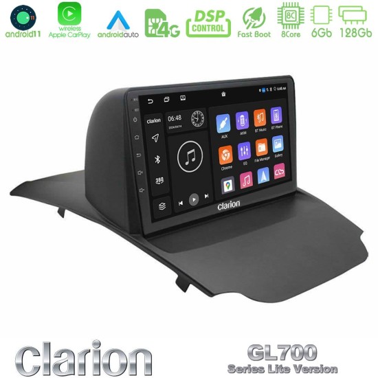 Clarion GL700 Lite Series 8Core Android11 6+128GB Ford Ecosport 2014-2017 Navigation Multimedia Tablet 9" Με Carplay & Android Auto
