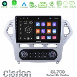 Clarion GL700 Lite Series 8Core Android11 6+128GB Ford Mondeo 2007-2011 (Auto A/C) Navigation Multimedia Tablet 10" Με Carplay & Android Auto