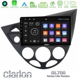 Clarion GL700 Lite Series 8Core Android11 6+128GB Ford Focus 1999-2004 Navigation Multimedia Tablet 9" Με Carplay & Android Auto Clarion GL700 Lite Series 8Core Android11 6+128GB Ford Focus 1999-2004 Navigation Multimedia Tablet 9" Με Carplay & Android Auto