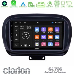 Clarion GL700 Lite Series 8Core Android11 6+128GB Fiat 500X Navigation Multimedia Tablet 9" Με Carplay & Android Auto Clarion GL700 Lite Series 8Core Android11 6+128GB Fiat 500X Navigation Multimedia Tablet 9" Με Carplay & Android Auto
