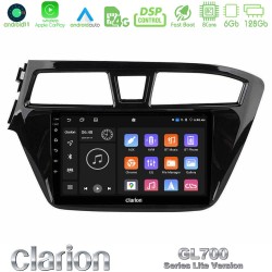 Clarion GL700 Lite Series 8Core Android11 6+128GB Hyundai i20 2014-2018 Navigation Multimedia Tablet 9" Με Carplay & Android Auto
