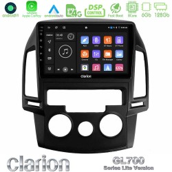 Clarion GL700 Lite Series 8Core Android11 6+128GB Hyundai i30 2007-2012 Manual A/C Navigation Multimedia Tablet 9" Με Carplay & Android Auto Clarion GL700 Lite Series 8Core Android11 6+128GB Hyundai i30 2007-2012 Manual A/C Navigation Multimedia Tablet 9" Με Carplay & Android Auto