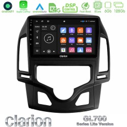 Clarion GL700 Lite Series 8Core Android11 6+128GB Hyundai i30 2007-2012 Auto A/C Navigation Multimedia Tablet 9" Με Carplay & Android Auto Clarion GL700 Lite Series 8Core Android11 6+128GB Hyundai i30 2007-2012 Auto A/C Navigation Multimedia Tablet 9" Με Carplay & Android Auto