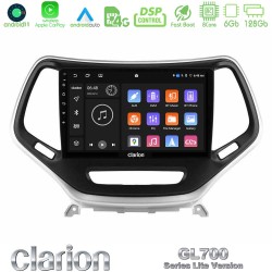 Clarion GL700 Lite Series 8Core Android11 6+128GB Jeep Cherokee 2014-2019 Navigation Multimedia Tablet 9" (Ασημί Χρώμα) Με Carplay & Android Auto Clarion GL700 Lite Series 8Core Android11 6+128GB Jeep Cherokee 2014-2019 Navigation Multimedia Tablet 9" (Ασημί Χρώμα) Με Carplay & Android Auto
