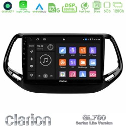 Clarion GL700 Lite Series 8Core Android11 6+128GB Jeep Compass 2017> Navigation Multimedia Tablet 10" Με Carplay & Android Auto Clarion GL700 Lite Series 8Core Android11 6+128GB Jeep Compass 2017> Navigation Multimedia Tablet 10" Με Carplay & Android Auto