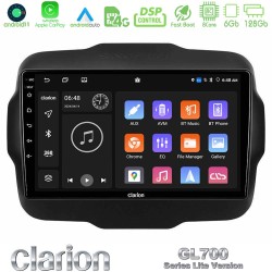 Clarion GL700 Lite Series 8Core Android11 6+128GB Jeep Renegade 2015-2019 Navigation Multimedia Tablet 9" Με Carplay & Android Auto