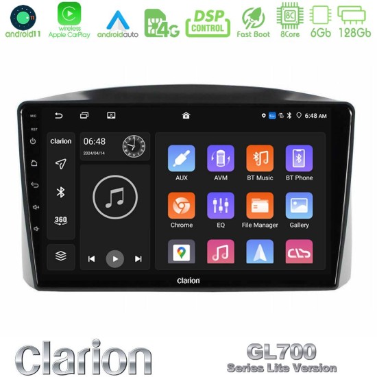 Clarion GL700 Lite Series Jeep Grand Cherokee 2005-2007 8Core Android11 6+128GB Navigation Multimedia Tablet 10" Με Carplay & Android Auto Με Carplay & Android Auto