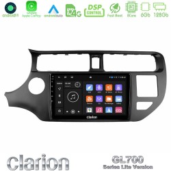 Clarion GL700 Lite Series 8Core Android11 6+128GB Kia Rio 2011-2015 Navigation Multimedia Tablet 9" Με Carplay & Android Auto