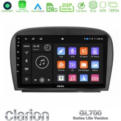 Clarion GL700 Lite Series 8Core Android11 6+128GB Mercedes SL Class 2005-2011 Navigation Multimedia Tablet 9" Με Carplay & Android Auto