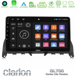 Clarion GL700 Lite Series 8Core Android11 6+128GB Mercedes C Class W204 Navigation Multimedia Tablet 9" Με Carplay & Android Auto