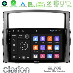 Clarion GL700 Lite Series 8Core Android11 6+128GB Mitsubishi Pajero 2008-2009 Navigation Multimedia Tablet 9" Με Carplay & Android Auto