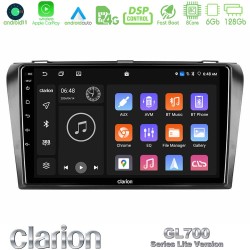 Clarion GL700 Lite Series 8Core Android11 6+128GB Mazda 3 2004-2009 Navigation Multimedia Tablet 9" Με Carplay & Android Auto