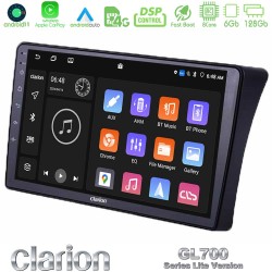 Clarion GL700 Lite Series 8Core Android11 6+128GB Nissan Navara D40 Navigation Multimedia Tablet 9" Με Carplay & Android Auto