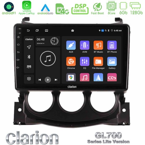 Clarion GL700 Lite Series Nissan 370Z 2009-2013 8Core Android11 6+128GB Navigation Multimedia Tablet 9" Με Carplay & Android Auto