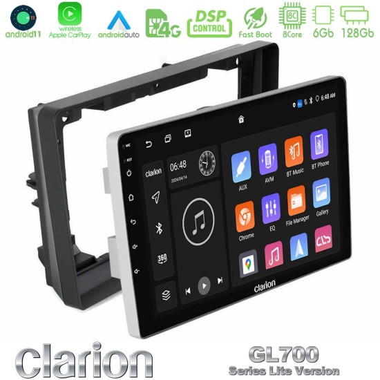 Clarion GL700 Lite Series 8Core Android11 6+128GB Peugeot 308 2013-2020 Navigation Multimedia Tablet 9" Με Carplay & Android Auto Clarion GL700 Lite Series 8Core Android11 6+128GB Peugeot 308 2013-2020 Navigation Multimedia Tablet 9" Με Carplay & Android Auto
