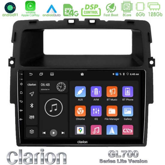 Clarion GL700 Lite Series 8Core Android11 6+128GB Renault/Nissan/Opel Navigation Multimedia Tablet 10" Με Carplay & Android Auto Clarion GL700 Lite Series 8Core Android11 6+128GB Renault/Nissan/Opel Navigation Multimedia Tablet 10" Με Carplay & Android Auto