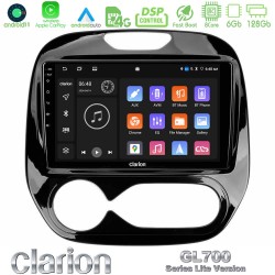Clarion GL700 Lite Series 8Core Android11 6+128GB Renault Captur 2013-2019 Navigation Multimedia Tablet 9" Με Carplay & Android Auto