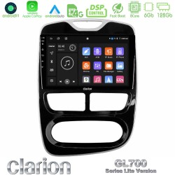 Clarion GL700 Lite Series 8Core Android11 6+128GB Renault Clio 2012-2016 Navigation Multimedia Tablet 9" Με Carplay & Android Auto