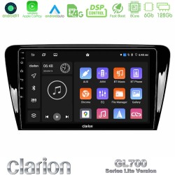 Clarion GL700 Lite Series 8Core Android11 6+128GB Skoda Octavia 7 Navigation Multimedia Tablet 10" Με Carplay & Android Auto
