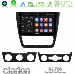 Clarion GL700 Lite Series 8Core Android11 6+128GB Skoda Yeti 2009-> Navigation Multimedia Tablet 10" Με Carplay & Android Auto