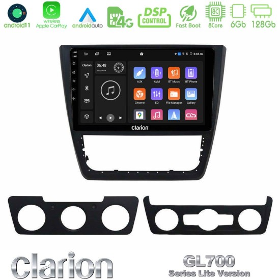 Clarion GL700 Lite Series 8Core Android11 6+128GB Skoda Yeti 2009-> Navigation Multimedia Tablet 10" Με Carplay & Android Auto Clarion GL700 Lite Series 8Core Android11 6+128GB Skoda Yeti 2009-> Navigation Multimedia Tablet 10" Με Carplay & Android Auto
