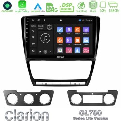 Clarion GL700 Lite Series 8Core Android11 6+128GB Skoda Octavia 5 Navigation Multimedia Tablet 10" Με Carplay & Android Auto