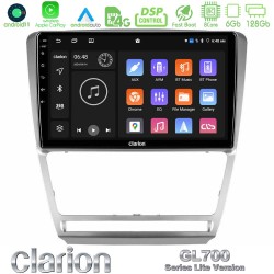 Clarion GL700 Lite Series 8Core Android11 6+128GB Skoda Octavia 5 Navigation Multimedia Tablet 10" Με Carplay & Android Auto