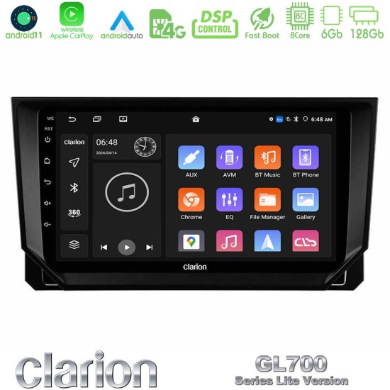 Clarion GL700 Lite Series 8Core Android11 6+128GB Seat Arona/Ibiza Navigation Multimedia Tablet 9" Με Carplay & Android Auto Clarion GL700 Lite Series 8Core Android11 6+128GB Seat Arona/Ibiza Navigation Multimedia Tablet 9" Με Carplay & Android Auto