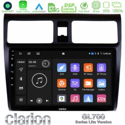 Clarion GL700 Lite Series 8Core Android11 6+128GB Suzuki Swift 2005-2010 Navigation Multimedia Tablet 10" Με Carplay & Android Auto