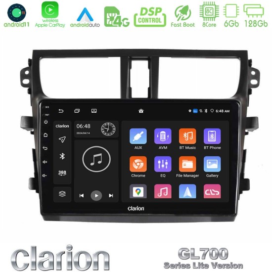 Clarion GL700 Lite Series Suzuki Celerio 2014-2020 8Core Android11 6+128GB Navigation Multimedia Tablet 9" Με Carplay & Android Auto Με Carplay & Android Auto