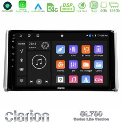 Clarion GL700 Lite Series 8Core Android11 6+128GB Toyota RAV4 2019-2023 Navigation Multimedia Tablet 10" Με Carplay & Android Auto