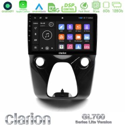Clarion GL700 Lite Series 8Core Android11 6+128GB Toyota Aygo | Citroen C1 | Peugeot 108 Navigation Multimedia 10" Με Carplay & Android Auto