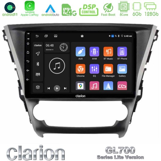 Clarion GL700 Lite Series 8Core Android11 6+128GB Toyota Avensis 2015-2018 Navigation Multimedia Tablet 9" Με Carplay & Android Auto Clarion GL700 Lite Series 8Core Android11 6+128GB Toyota Avensis 2015-2018 Navigation Multimedia Tablet 9" Με Carplay & Android Auto