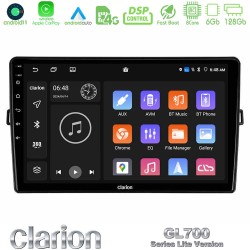 Clarion GL700 Lite Series 8Core Android11 6+128GB Toyota Auris Navigation Multimedia Tablet 10" Με Carplay & Android Auto