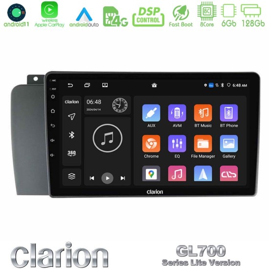 Clarion GL700 Lite Series 8Core Android11 6+128GB Volvo S60 2004-2009 Navigation Multimedia Tablet 9" Με Carplay & Android Auto Clarion GL700 Lite Series 8Core Android11 6+128GB Volvo S60 2004-2009 Navigation Multimedia Tablet 9" Με Carplay & Android Auto
