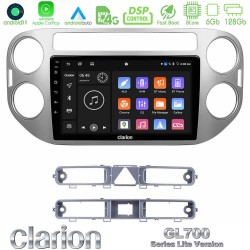 Clarion GL700 Lite Series 8Core Android11 6+128GB VW Tiguan Navigation Multimedia Tablet 9" Με Carplay & Android Auto Clarion GL700 Lite Series 8Core Android11 6+128GB VW Tiguan Navigation Multimedia Tablet 9" Με Carplay & Android Auto