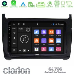 Clarion GL700 Lite Series 8Core Android11 6+128GB Vw Polo 2009-2014 Navigation Multimedia Tablet 9" Με Carplay & Android Auto Clarion GL700 Lite Series 8Core Android11 6+128GB Vw Polo 2009-2014 Navigation Multimedia Tablet 9" Με Carplay & Android Auto