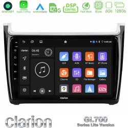 Clarion GL700 Lite Series 8Core Android11 6+128GB Vw Polo 2014-2017 Navigation Multimedia Tablet 9" Με Carplay & Android Auto Clarion GL700 Lite Series 8Core Android11 6+128GB Vw Polo 2014-2017 Navigation Multimedia Tablet 9" Με Carplay & Android Auto