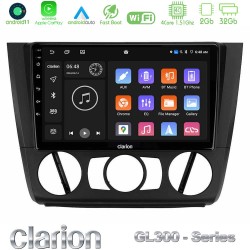 Clarion GL300 Series 4Core Android11 2+32GB BMW 1Series E81/E82/E87/E88 (MANUAL A/C) Navigation Multimedia Tablet 9" Με Carplay & Android Auto Clarion GL300 Series 4Core Android11 2+32GB BMW 1Series E81/E82/E87/E88 (MANUAL A/C) Navigation Multimedia Tablet 9" Με Carplay & Android Auto