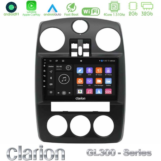 Clarion GL300 Series Chrysler PT-Cruiser 2000-2005 4Core Android11 2+32GB Navigation Multimedia Tablet 9" Με Carplay & Android Auto Clarion GL300 Series Chrysler PT-Cruiser 2000-2005 4Core Android11 2+32GB Navigation Multimedia Tablet 9" Με Carplay & Android Auto