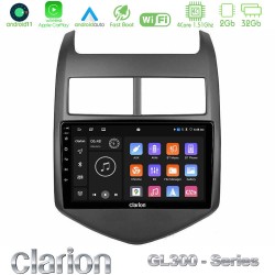 Clarion GL300 Series 4Core Android11 2+32GB Chevrolet Aveo 2011-2017 Navigation Multimedia Tablet 9" Με Carplay & Android Auto Clarion GL300 Series 4Core Android11 2+32GB Chevrolet Aveo 2011-2017 Navigation Multimedia Tablet 9" Με Carplay & Android Auto