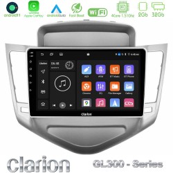 Clarion GL300 Series 4Core Android11 2+32GB Chevrolet Cruze 2009-2012 Navigation Multimedia Tablet 9" Με Carplay & Android Auto Clarion GL300 Series 4Core Android11 2+32GB Chevrolet Cruze 2009-2012 Navigation Multimedia Tablet 9" Με Carplay & Android Auto