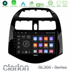 Clarion GL300 Series 4Core Android11 2+32GB Chevrolet Spark 2009-2015 Navigation Multimedia Tablet 9" Με Carplay & Android Auto Clarion GL300 Series 4Core Android11 2+32GB Chevrolet Spark 2009-2015 Navigation Multimedia Tablet 9" Με Carplay & Android Auto
