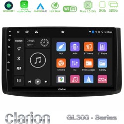 Clarion GL300 Series 4Core Android11 2+32GB Chevrolet Aveo 2006-2010 Navigation Multimedia Tablet 9" Με Carplay & Android Auto Clarion GL300 Series 4Core Android11 2+32GB Chevrolet Aveo 2006-2010 Navigation Multimedia Tablet 9" Με Carplay & Android Auto