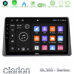 Clarion GL300 Series 4Core Android11 2+32GB Dacia Duster 2019-> Navigation Multimedia Tablet 10" Με Carplay & Android Auto Clarion GL300 Series 4Core Android11 2+32GB Dacia Duster 2019-> Navigation Multimedia Tablet 10" Με Carplay & Android Auto
