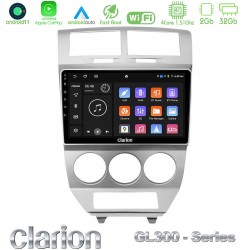 Clarion GL300 Series 4Core Android11 2+32GB Dodge Caliber 2006-2011 Navigation Multimedia Tablet 10" Με Carplay & Android Auto Clarion GL300 Series 4Core Android11 2+32GB Dodge Caliber 2006-2011 Navigation Multimedia Tablet 10" Με Carplay & Android Auto